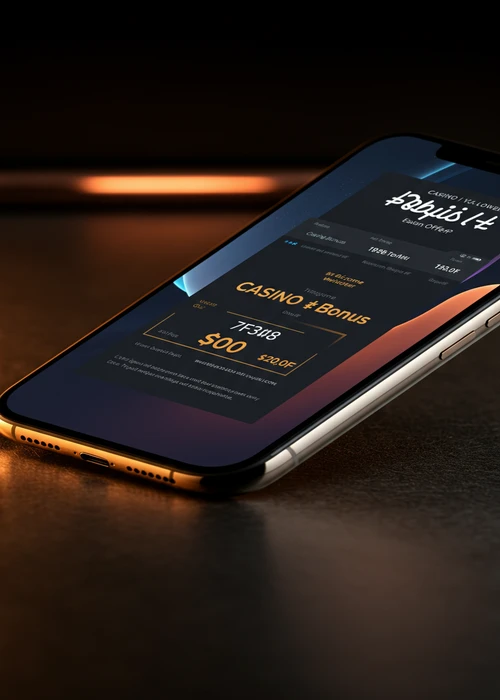 Interface du tableau de bord de Gratorama Casino affichant les bonus de bienvenue et les promotions disponibles, avec des jetons de casino et des pièces d'or sur un fond thématique de jeu.